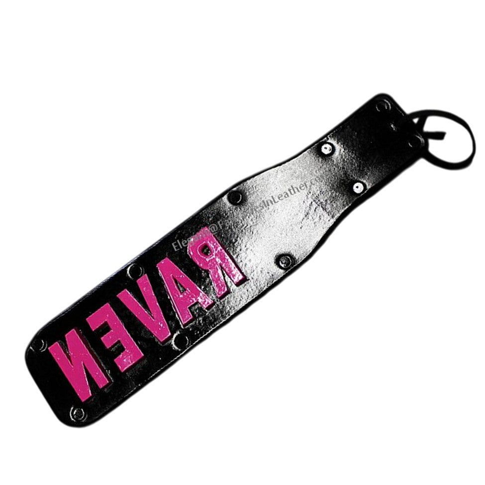 Leather Imprint Paddle - Custom Wording