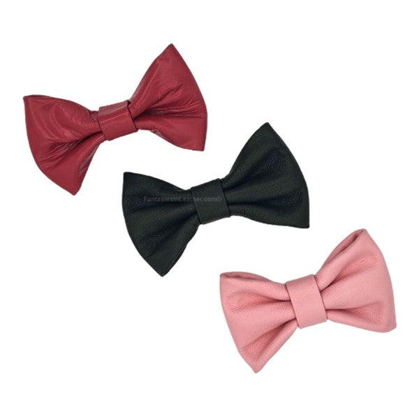 Flirty Bow Leather Harness - Interchangable Bow