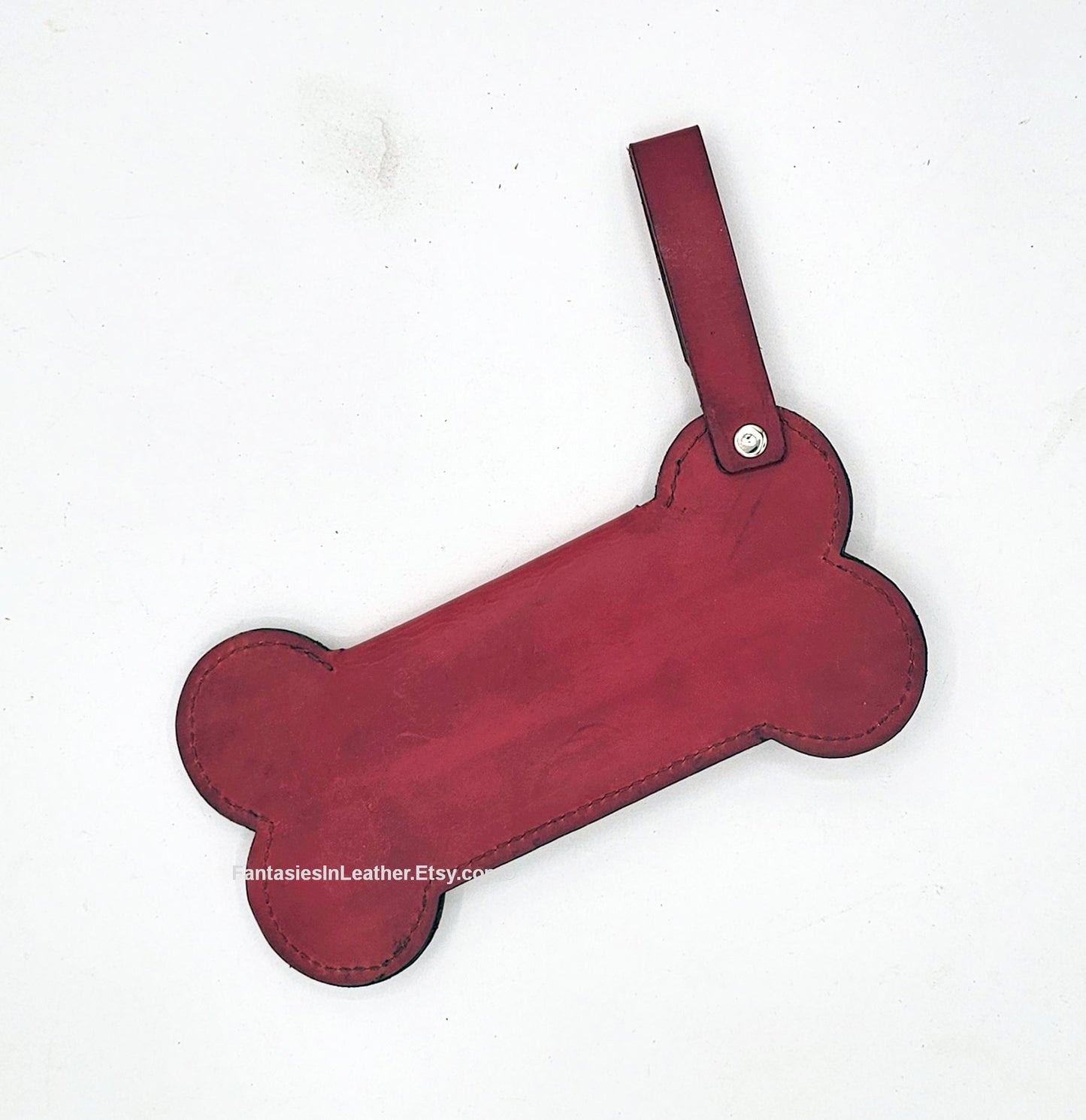 Puppy Bone Leather Card Holder Wallet