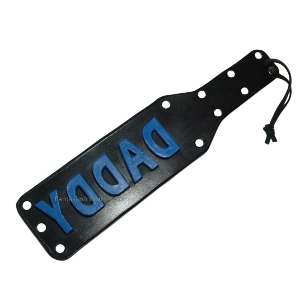 Leather Imprint Paddle - Custom Wording