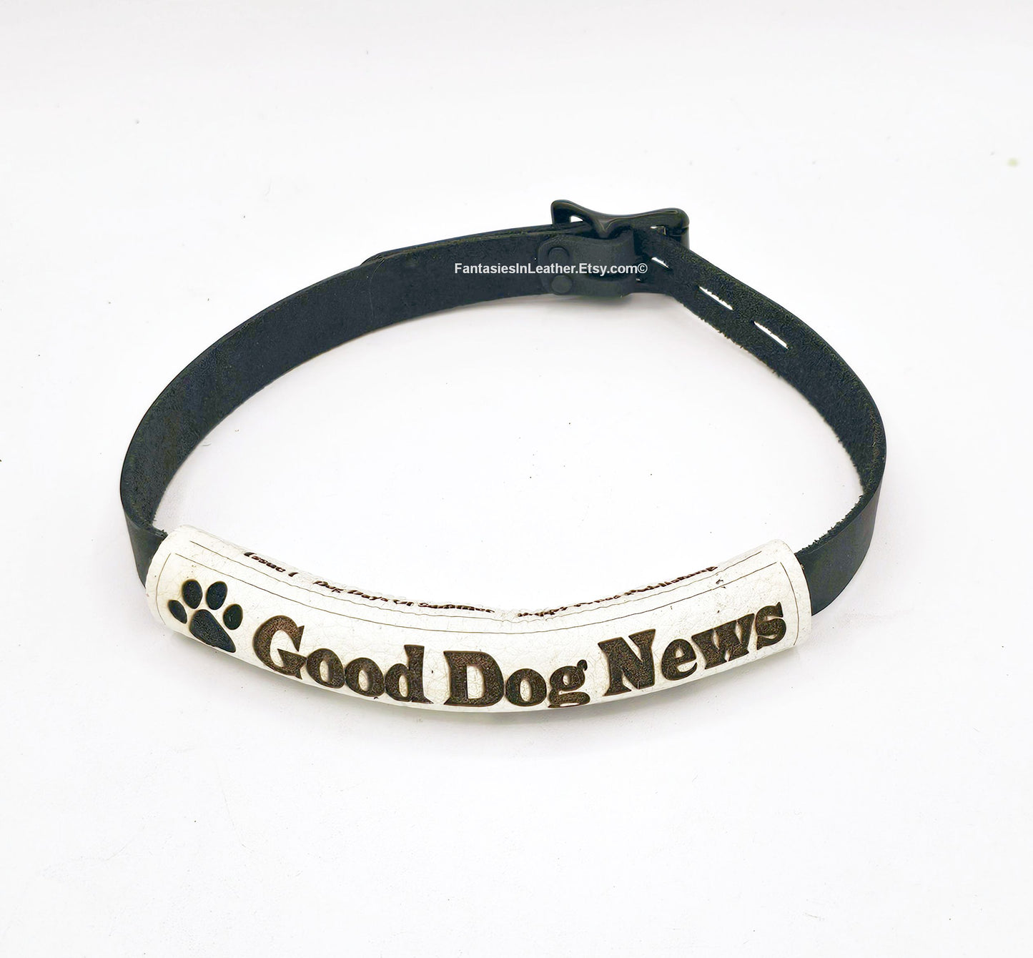 Leather Newspaper Chew Toy Gag