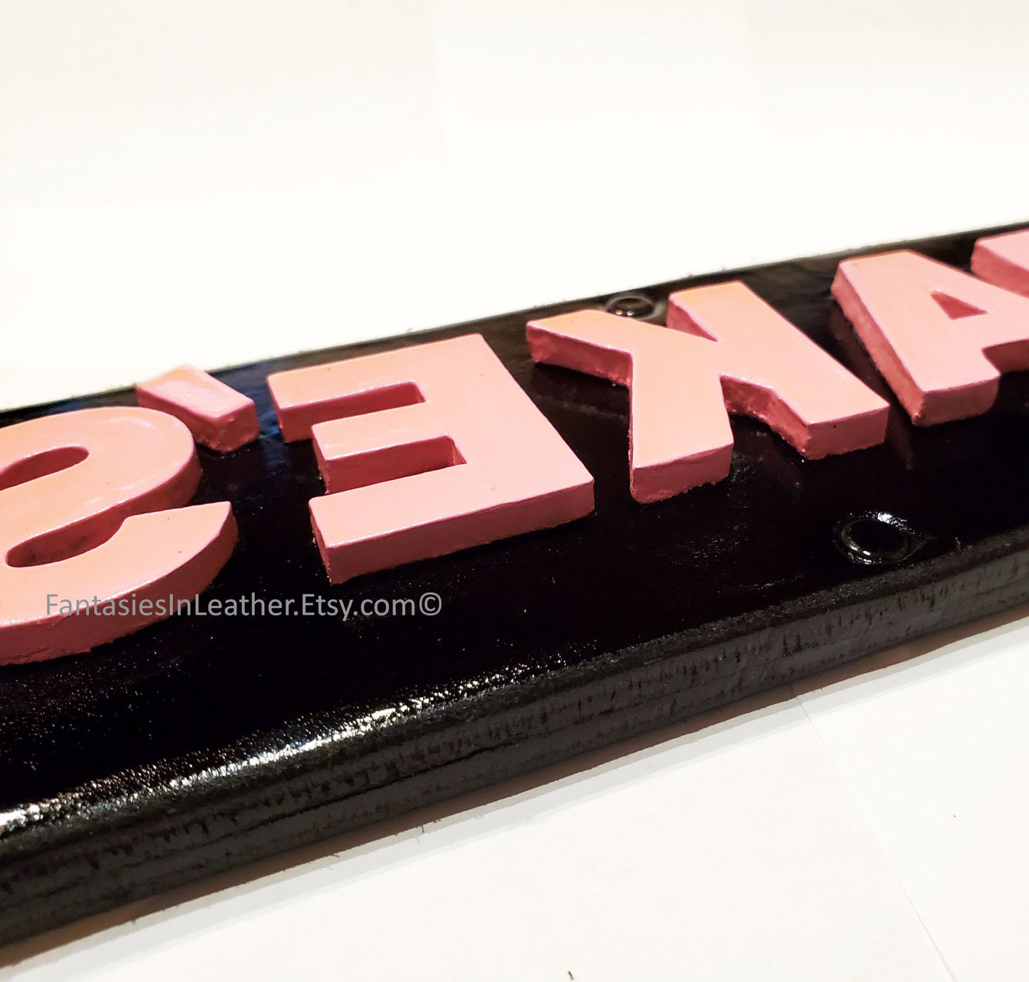 Leather Imprint Paddle - Custom Wording