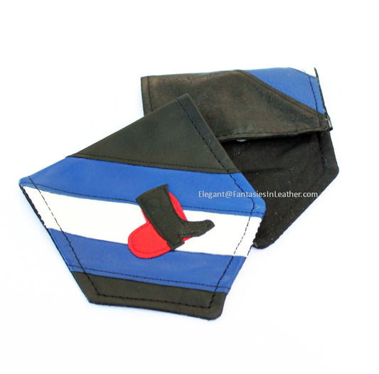 Bootblack Pride Leather Pocket Flag Hankie