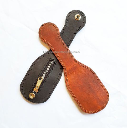 Snap Over Leather Coin Change Holder / Sap - Personalized
